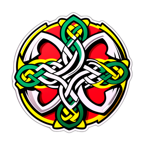Reka Bentuk Gabungan Ikon Celtic dan Stuttgart