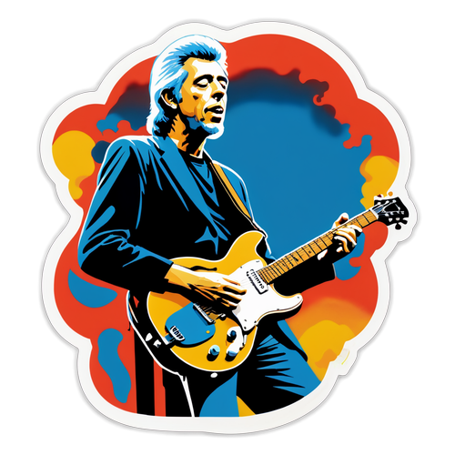 Vibe-ul Blues-ului: Stickerul Chitaristului Inspirat de John Mayall