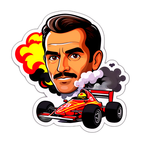 Desain Stiker Alvaro Carreras dengan Mobil Balap