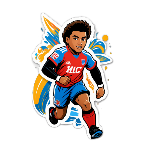 מדבקת ספורט שנועדה להוקיר את מיכאל אוחנה