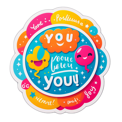 Sticker với thông điệp tích cực về 'Bạn'