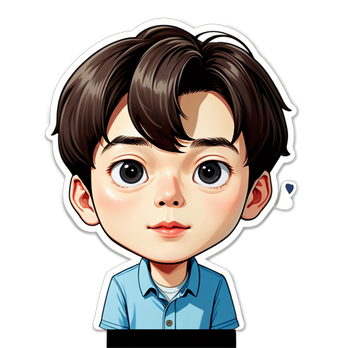 귀여운 캐리커처 스티커