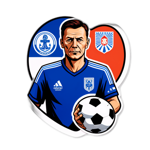 Стикер с адмиралом и символами Динамо Москва