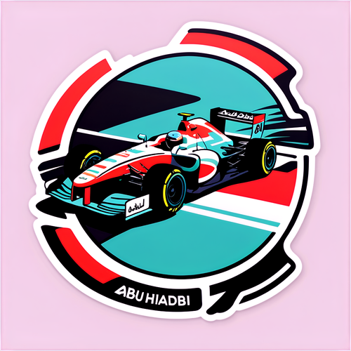 Autocollant inspiré du GP d'Abou Dhabi