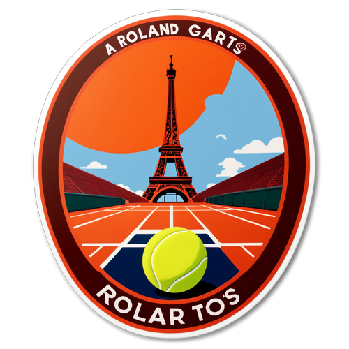 Stiker Bergaya Memperingati Roland Garros 2025