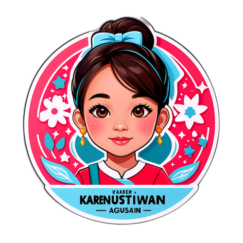 Desain Stiker Unik Karen Agustiawan