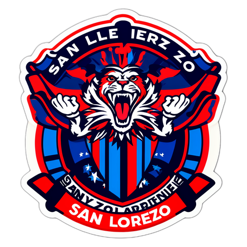Fanáticos de San Lorenzo en el estadio