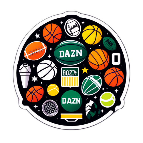 Sticker ya DAZN na Alama za Michezo