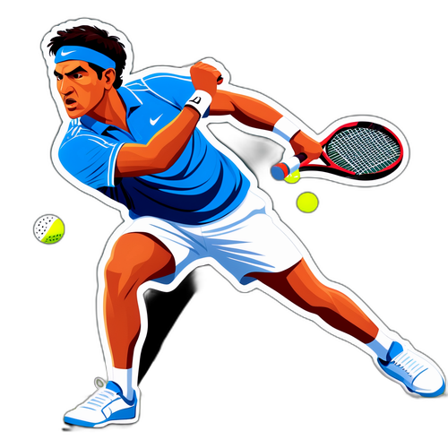 Sticker ng Atletikong Si Carlos Alcaraz sa Tennis