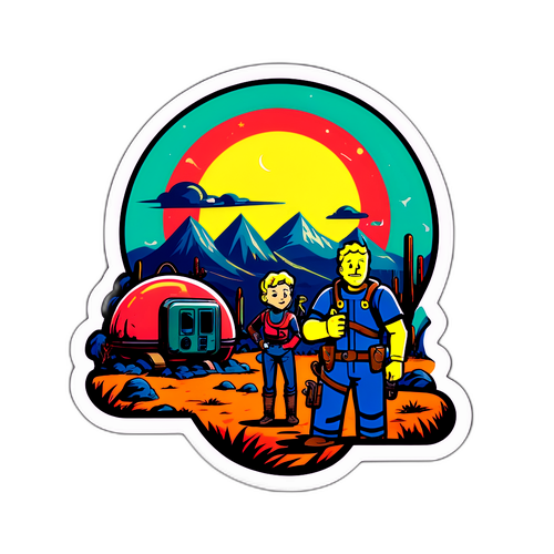 Adesivo Ispirato a Fallout Stagione 3