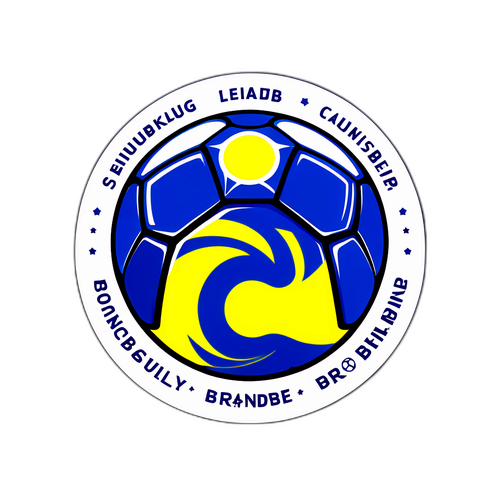 Fodboldmotiv Klistermærke: Strasbourg og Brøndby