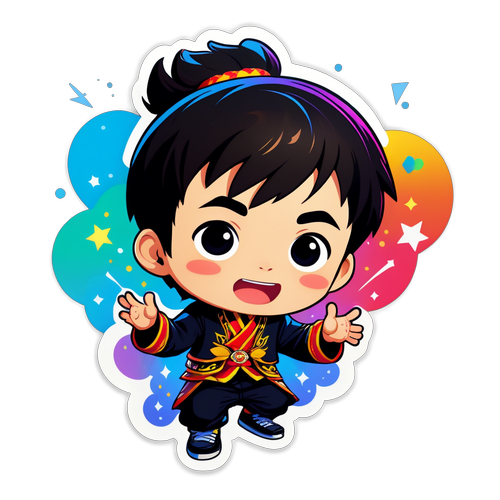 可愛的高俊賢舞台表演插圖