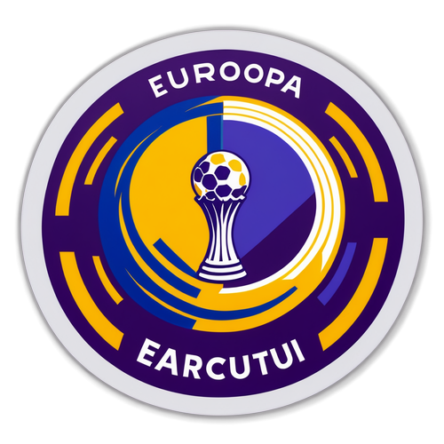 Retro sticker van de Europa League met Anderlecht en Porto