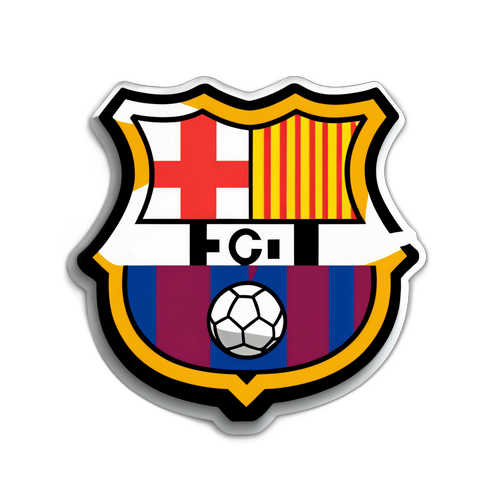 Stiker Ikonik Warna Barcelona