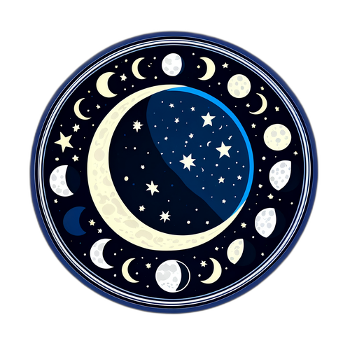 Today's Moon Phase Educational Sticker
