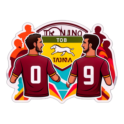 Sticker Ikonik Jersey Roma dan Torino