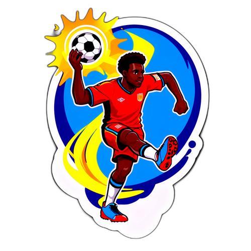 Autocollant d'Openda prêt à passer