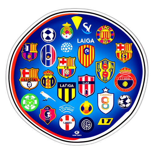 Стикер с дизайном таблицы Ла Лиги