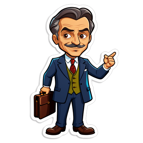 Antonio De Rensis: Sticker Caricaturale