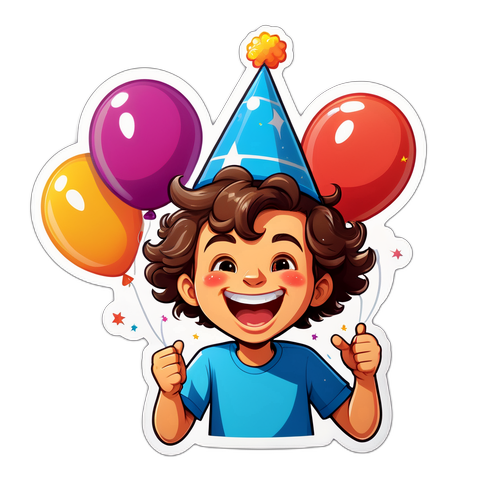 מדבקת מסיבת יום הולדת