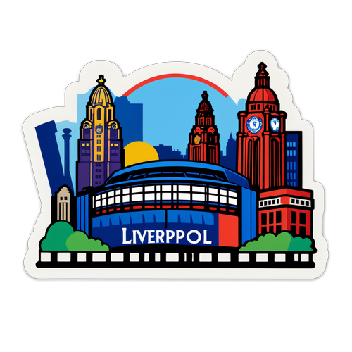 Stiker Unik Stadion Liverpool dan Everton