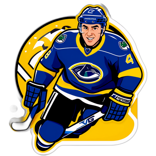 Canucks vs Predators Friendly Rivalry Sticker