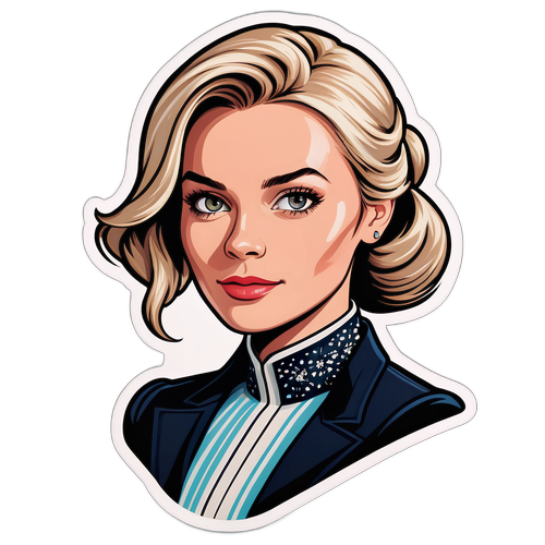 Elegant portrett av Iselin Guttormsen i moteriktig antrekk