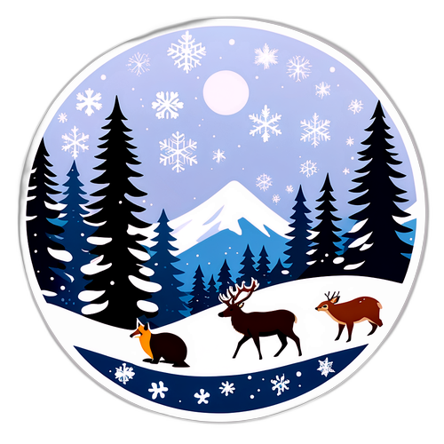 Glitzernder Schnee und Winterlandschaft