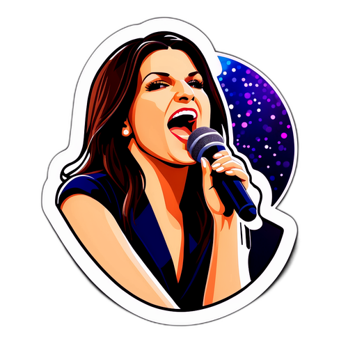 Laura Pausini Cântând pe Scenă