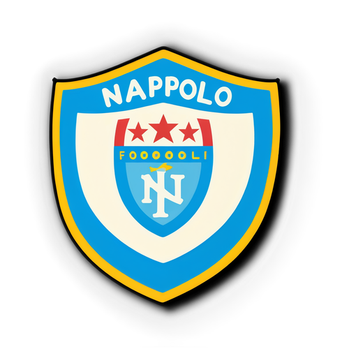 Adesivo con il logo iconico del Napoli