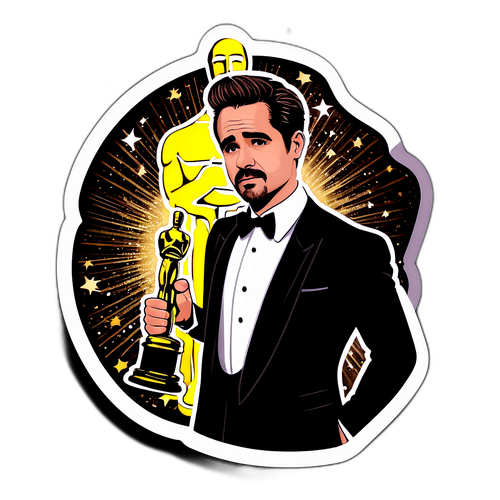 Hollywood Glam Oscar Sticker