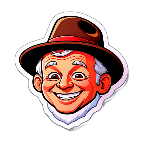 Cartoonachtige sticker van Marty Supreme