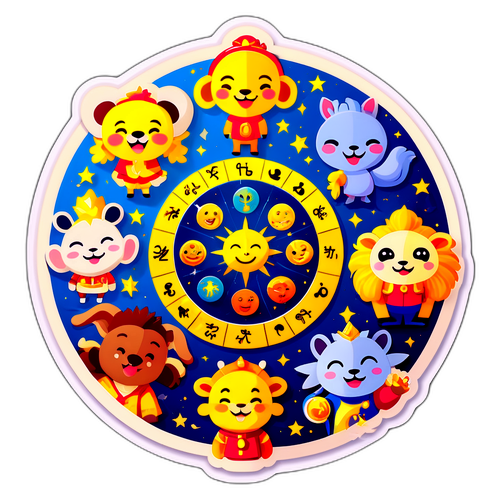 Веселый гороскоп с анимационными персонажами