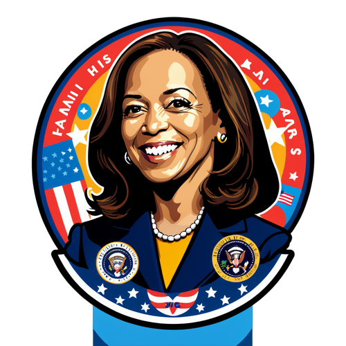 Einheit in Vielfalt: Kamala Harris Sticker