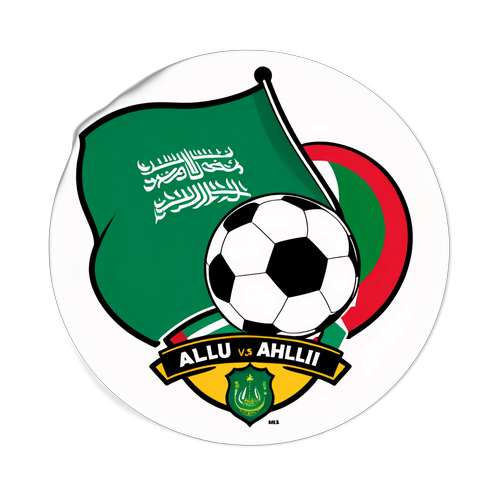 Sticker ya Mashindano ya Al-Ahli Saudi dhidi ya Neom