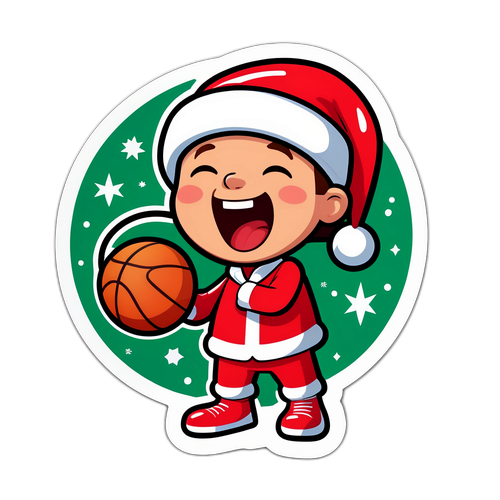 Masayang Kartun na Karakter ng Pasko