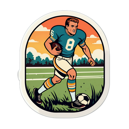 Vintage Classic Football Scene with Cade Stover
