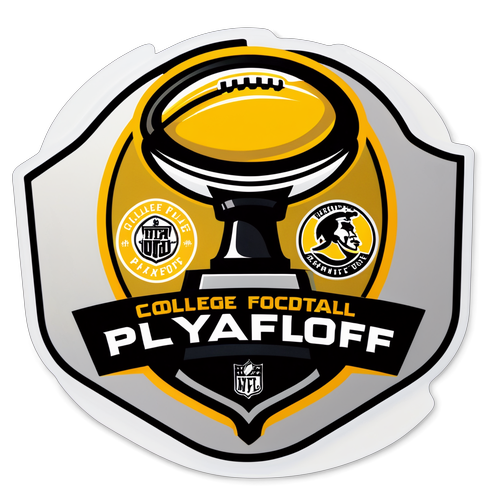 College Football Playoff Excitement Sticker