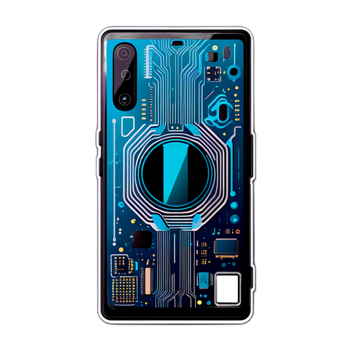 Sonyn Xperia-puhelin futuristisilla elementeillä