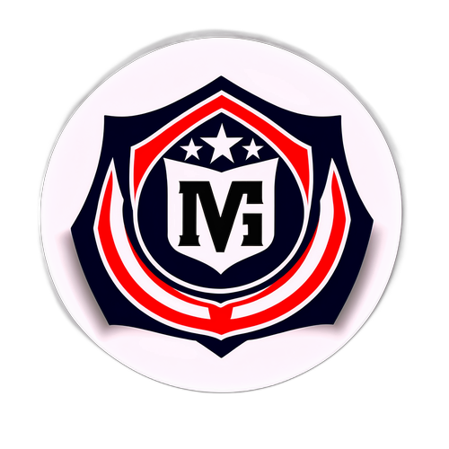 Shield-Style Sticker Representing Atlético-MG and Independiente del Valle