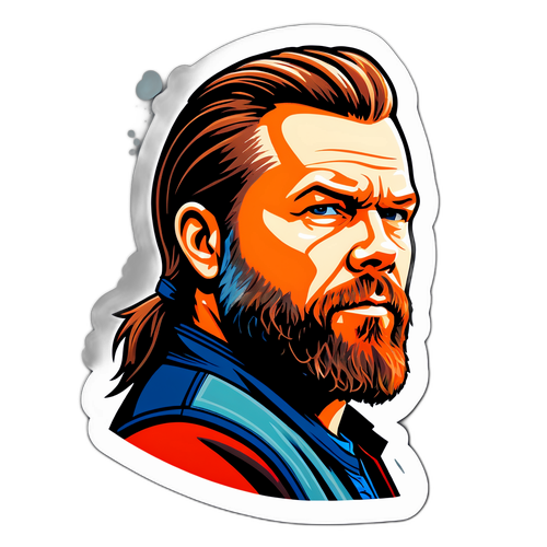 Stiliserad porträtt av Ryan Hurst