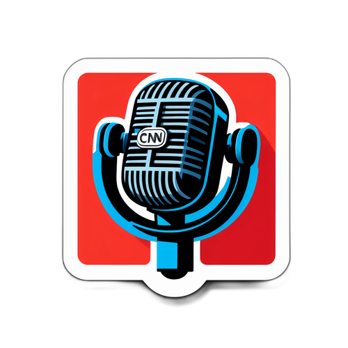 CNN-Themed Live News Sticker