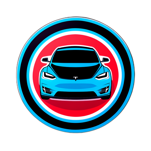 테슬라의 미래 기술 스티커