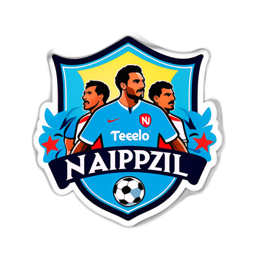 Adesivo Colorato del Crest della Napoli