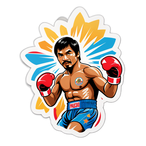 Retro na Sticker ni Manny Pacquiao