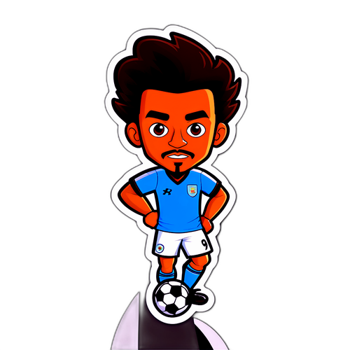 הציור של שחקן כדורגל מפורסם