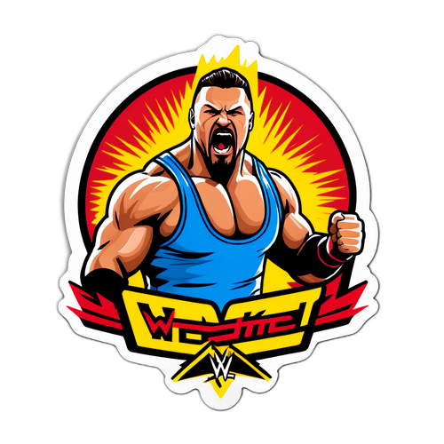 एक्शन-पैक्ड WWE स्टिकर