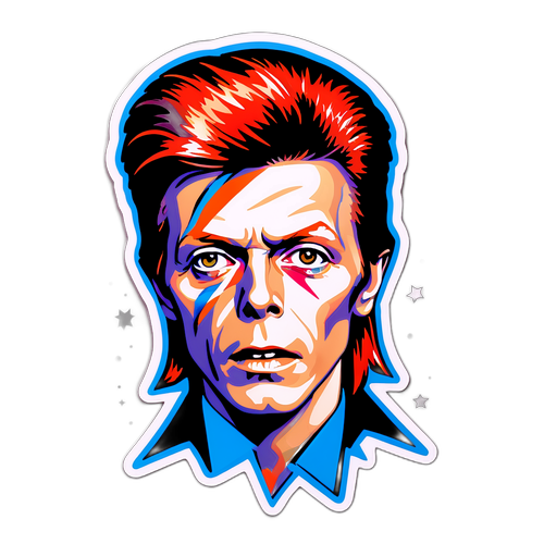 David Bowie Ziggy Stardust Sticker