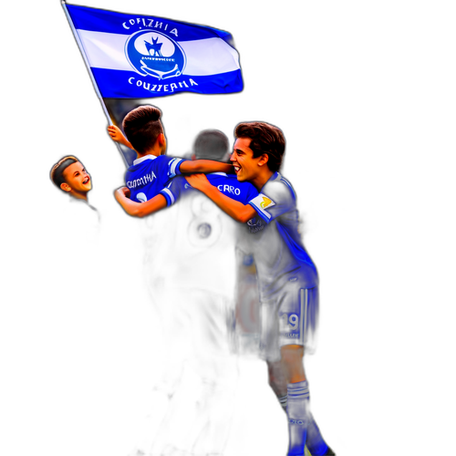 Celebração dos Jogadores de Futebol