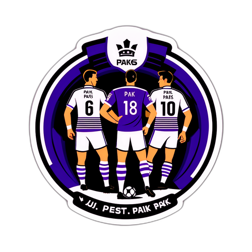 Újpest és Paks Futballmérkőzés Illusztrációja